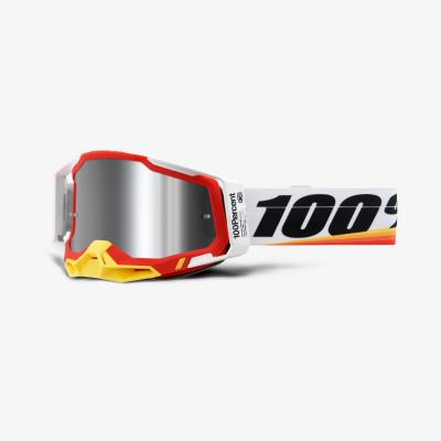 Очки 100% Racecraft 2 Goggle Arsham Red / Mirror Silver Lens