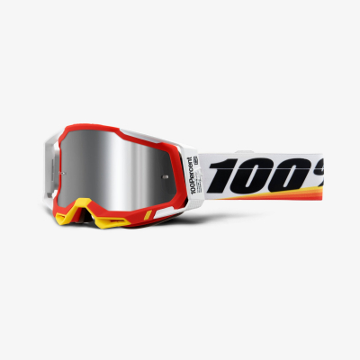 Очки 100% Racecraft 2 Goggle Arsham Red / Mirror Silver Lens