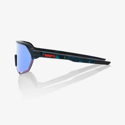 Очки спортивные 100% S2 Black Holographic / Hiper Blue Multilayer Mirror Lens