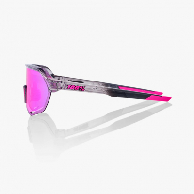 Очки спортивные 100% S2 Polished Translucent Grey / Purple Multilayer Mirror Lens