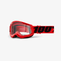 Очки подростковые 100% Strata 2 Youth Goggle Red / Clear Lens