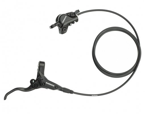 Тормоз дисковый  SHIMANO гидравлический am396 задний, чёрный, без ротора, с адаптером под 160мм, гидролиния 145см, б/уп