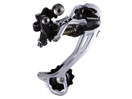 Велосипедный переключатель скоростей  SHIMANO задний rd-m772-gs deore xt, 9 скоростей, обычная тяга, низкий профиль shadow, ёмкость 35 зубов, вес 227г, без уп.