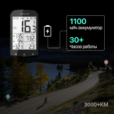 Велокомпьютер Cycplus M1 Bike GPS Computer