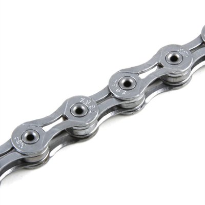 Велосипедная цепь  KMC x9 super light, 9 скростей, 1/2"x11/128"х114, серебристая, в торг.уп. супер лёгкая, высокая жесткость, самоочищающаяся, высокопрочные полые пины, низкое растяжение, точное переключение