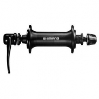 Велосипедная втулка SHIMANO TX500, передняя, 36 отверстий, v-brake, на гайки, чёрный