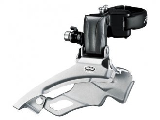 Переключатель SHIMANO передний Altus, M371, универ. тяга, универ.хомут, 3x9ск, уг.:63-66