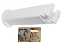 Устройство настенное  Peruzzo cool bike rack универсальное для хранения велосипеда, цвет: белый