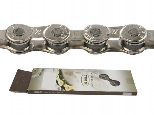 Цепь Z92, 8 ск., 1/2"x3/32"Х114, серебристая KMC в торг.уп