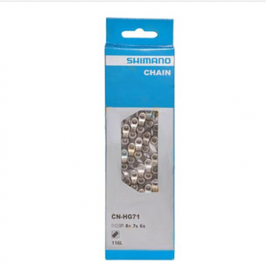 Цепь велосипедная SHIMANO CN-HG 71, 6/7/8 скоростей, 116 звеньев