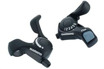 Шифтер велосипедный SHIMANO Tourney SL-TX30 левый/правый 3(Frict)x6ск трос+оплетка