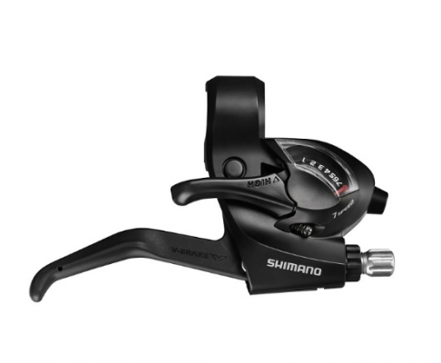 Переключатель велосипедный SHIMANO TOURNEY ASTEF41R7AL, шифтер+тормозная ручка, 7скоростей, правый, черный