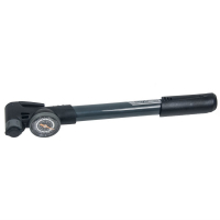 Насос телескопический GIYO до 120 PSI (8 атмосфер) с манометром