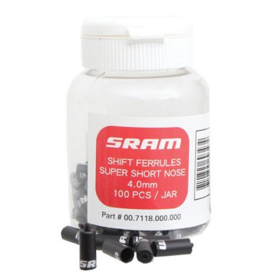 Наконечник рубашки для переключателя SRAM Super-Short Nose black 4 мм