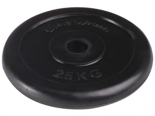 Диск обр. черный Lite weights d-51mm 2,5кг с мет. втулкой