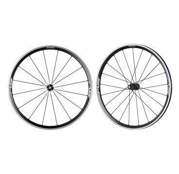 Колеса велосипедные SHIMANO WH-RS330, переднее и заднее, 10/11ск, черный
