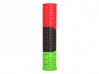 Грипсы Pro-708-S3 PROPALM 143мм, красный-чёрный-зелёный, с заглушками, с упаковкой