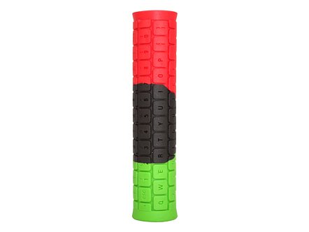 Грипсы  PROPALM Pro-708-S3, 143мм, красный-чёрный-зелёный, с заглушками, с упаковкой