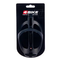 Флягодержатель, пластик 4BIKE 045, чёрный, в инд. упаковке