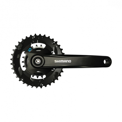 Система велосипедная SHIMANO Altus M315-2, 175мм, 36/22T, для 7/8 скоростей, квадрат, без защиты, черный
