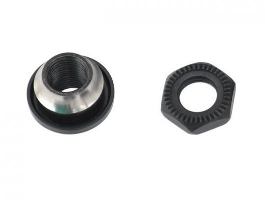 Запчасть к втулке SHIMANO от WH-MT15-R, левое опорное кольцо и гайка фиксации