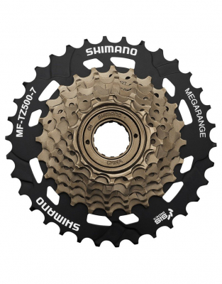 Трещотка SHIMANO TOURNEY TZ500, 7скоростей, 7х14-34, EMFTZ5007434, в упаковке, коричневый