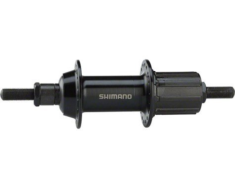Велосипедная втулка SHIMANO TX500, задняя, 36Н, 8/9 скоростей, гайки, чёрный