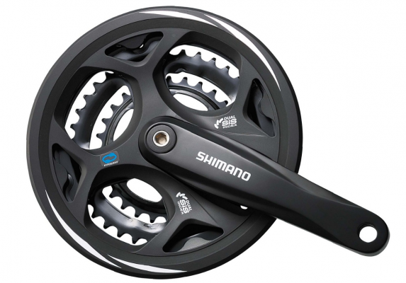 Система велосипедная SHIMANO Altus, M311, 175 мм, 48/38/28T, черная, 2017