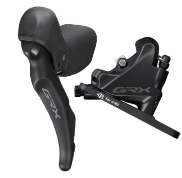Набор тормозной SHIMANO GRX ST-RX600/BR-RX400, левый. на 2 скорости, под дисковый тормоз
