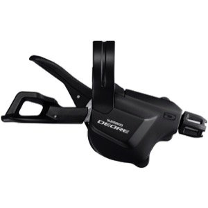 Манетка SHIMANO Deore SL-M6000-L, левая, 2/3 скорости, крепление на хомут, трос 1800 мм