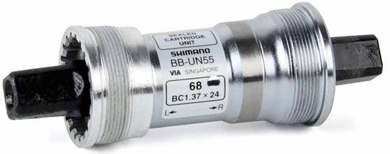 Каретка для велосипеда SHIMANO UN55, 68/110мм, без болтов