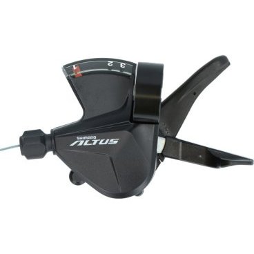 Шифтер велосипедный SHIMANO Altus Shimano M2010, левый, 3скорости, трос 1800мм