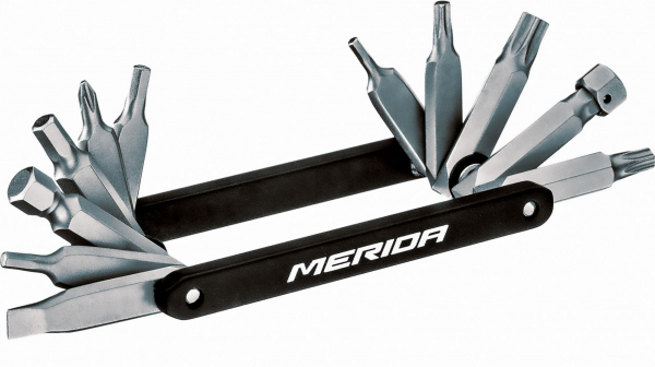 Набор инструментов "ножик" Merida 12in1 High-end Mini Tool for tool Box 80гр. Black/Grey