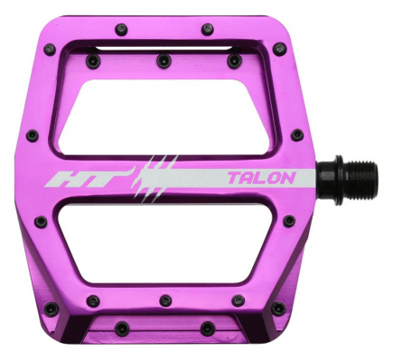 Педали TALON алюм фрез HTI 105х105х17мм, черные, 22 сменных шипа