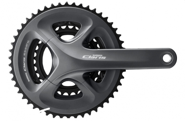Система SHIMANO Claris R2030, 170 мм, интегрированный вал, 8 скоростей, 50/39/30T