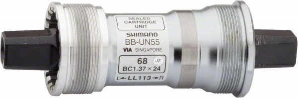 Каретка велосипедная SHIMANO 73/107мм, без болтов