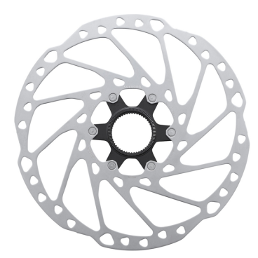 Ротор велосипедный SHIMANO RT64, 160 мм, C.Lock, с стопорным кольцом, внешние шлицы