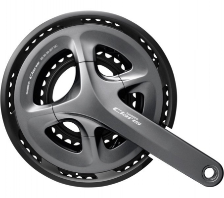 Система велосипедная SHIMANO Claris R2030, 170мм, интегрированный вал, 8 скоростей, с защитой, 50/39/30T