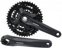 Система велосипедная SHIMANO Altus MT200-3, 175мм, 40/30/22T, для 9 скоростей, без защиты, черный