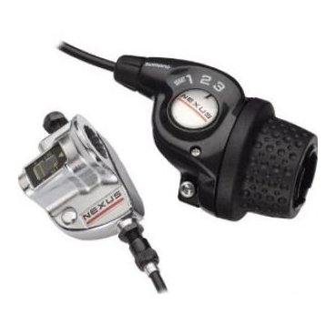 Шифтер SHIMANO Nexus 3S35E, 3 скорости, с bell crank 3, оплетка, 1800мм цвет черный