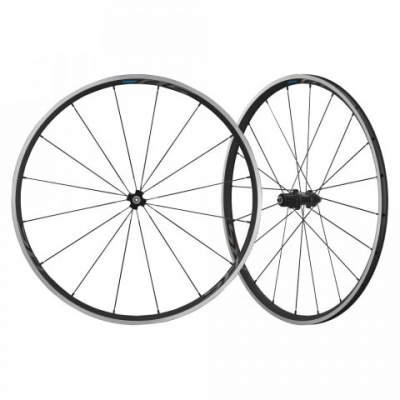 Колеса велосипедные SHIMANO RS100, переднее и заднее 28", для 10-11скоростей, клинчер