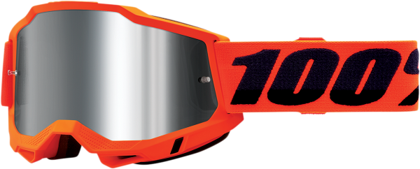 Очки 100% Accuri 2 Goggle Neon Orange / Mirror Silver Lens