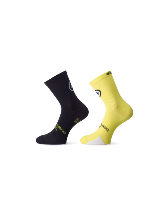 Носки  Assos Tiburu Sock Evo8 Twin Pack / Желтый