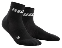Женские ультралегкие спортивные компрессионные носки CEP Ultralight Short Socks / Черный C2UUW-5