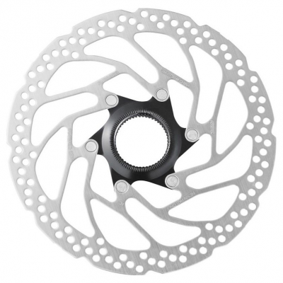 Ротор велосипедный SHIMANO RT30, 203 мм, C.Lock, только для пластиковых колодок