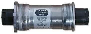 Каретка велосипедная SHIMANO 105, 5500, 68/109.5мм, Hollowtech II без болтов