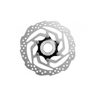Ротор велосипедный SHIMANO Alivio SM-RT10M, 180 мм, Center Lock, с lock ring, только для пластиковых колодок