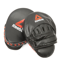Лапы боксерские кожаные Reebok Combat, черные