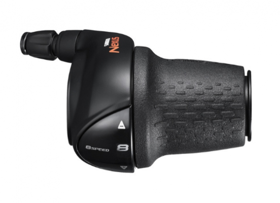 Шифтер велосипедный SHIMANO Nexus C6000-8, правый, 8 скоростей, трос 2330мм+оплетка, черный