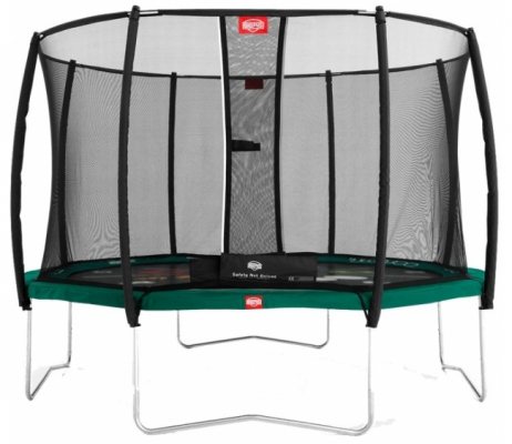 Батут BERG  Champion Green 430 Tattoo + сетка Comfort (2018) (35.44.28.01+35.74.14.02)